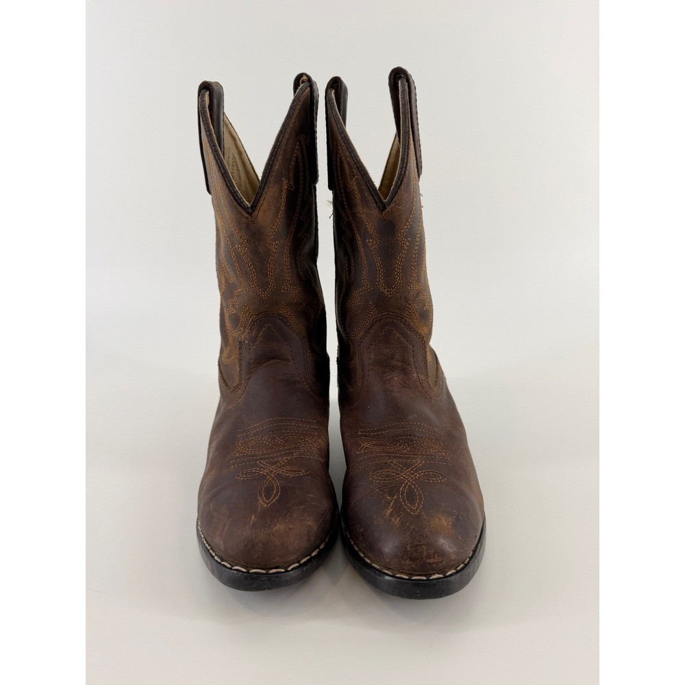 Smoky Mountain Boots Kids Denver Brown Leather Western Cowboy Boots 11.5 D